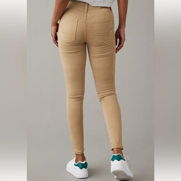 American Eagle twill distressed skinny jeans - Picture 5 of 8